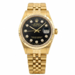 Rolex Datejust All Gold Black Dail