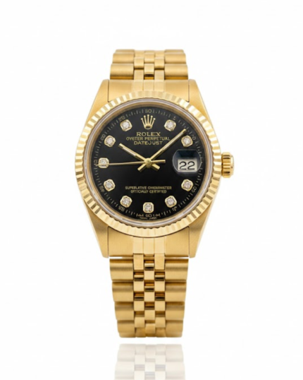 Rolex Datejust All Gold Black Dail
